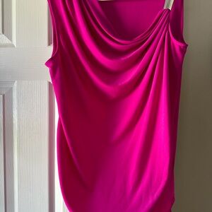 Pre owned Fuchsia Pink Sleeveless Chaus Blouse